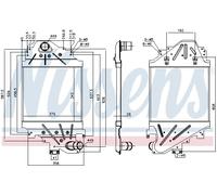 NISSENS 96791 Intercooler, échangeur pour RENAULT