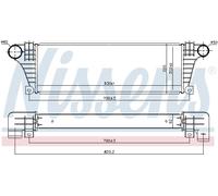 NISSENS 96857 Intercooler, échangeur pour IVECO