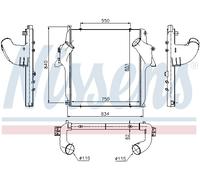 NISSENS 96972 Intercooler, échangeur pour MERCEDES-BENZ