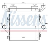 NISSENS 96977 Intercooler, échangeur pour MAN