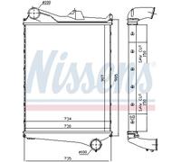 NISSENS 97006 Intercooler, échangeur pour VOLVO