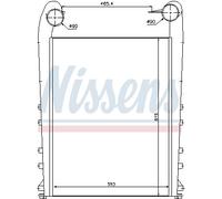 NISSENS 97058 Intercooler, échangeur pour RENAULT TRUCKS