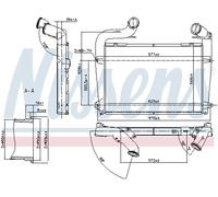NISSENS 97061 Intercooler Compatible avec SCANIA P I P II R I