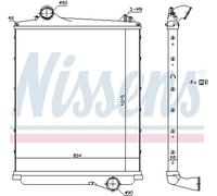 NISSENS 97082 Intercooler, échangeur pour RENAULT TRUCKS,VOLVO