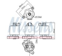 Nissens Vanne EGR 98153 Compatible avec OPEL Meriva A, Corsa C, Zafira A, Astra G, Tigra, Vectra C