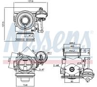NISSENS 98162 Vanne EGR pour AUDI,FORD,SEAT,SKODA,VW