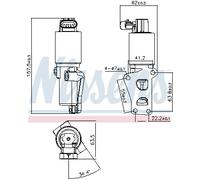 NISSENS 98170 Vanne EGR pour OPEL,VAUXHALL