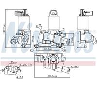NISSENS 98196 Vanne EGR pour OPEL,VAUXHALL