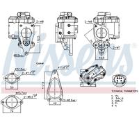 NISSENS 98241 Vanne EGR pour RENAULT,SUZUKI
