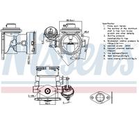 NISSENS 98268 Vanne EGR pour VW
