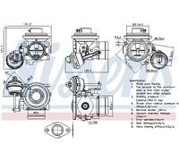 NISSENS 98303 Vanne EGR pour SEAT,SKODA,VW