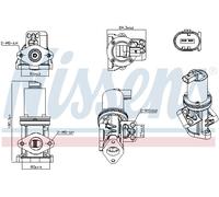 NISSENS 98308 Vanne EGR pour HYUNDAI,KIA