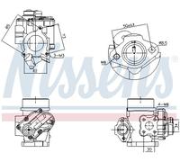 NISSENS 98349 Vanne EGR pour NISSAN,OPEL,RENAULT,VAUXHALL