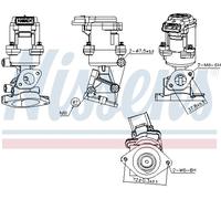 NISSENS 98351 Vanne EGR pour LAND ROVER