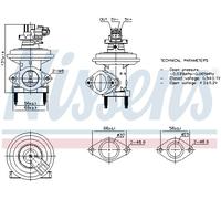 NISSENS 98480 Vanne EGR pour FORD
