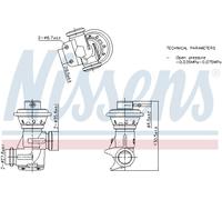 NISSENS 98496 Vanne EGR pour CITROËN,FIAT,PEUGEOT