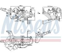 NISSENS 989273 Radiateur, réaspiration des gaz d'échappement pour CITROËN,DS,FIA