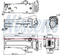 Refroidisseur de gaz d'échappement Aluminium 989284 NISSENS pour VOLVO V60 I C30
