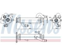 NISSENS 989328 Radiateur, réaspiration des gaz d'échappement pour FIAT
