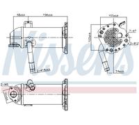 Radiateur, réaspiration des gaz d'échappement NISSENS 989431