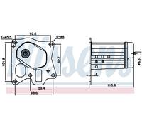 NISSENS 989455 Radiateur, réaspiration des gaz d'échappement pour OPEL,SAAB,VAUX