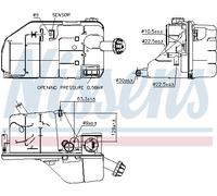 NISSENS 996062 Vase d'expansion, liquide de refroidissement