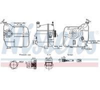 Nissens Vase d'expansion 996239 – en plastique, pour liquide de refroidissement (CHEVROLET, OPEL)