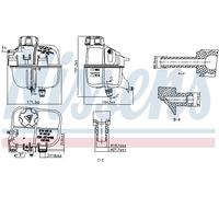 Vase d'expansion, liquide de refroidissement NISSENS 996266
