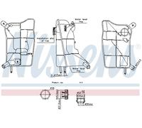 Vase d'expansion, liquide de refroidissement Matière plastique 996304 NISSENS
