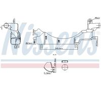 Vase d'expansion, liquide de refroidissement NISSENS 996334