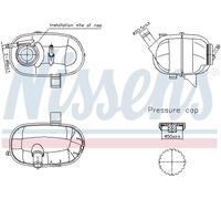 NISSENS 996339 Vase d'expansion, liquide de refroidissement pour OPEL,VAUXHALL