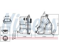 NISSENS 996386 Vase d'expansion, liquide de refroidissement pour FORD