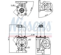 NISSENS AGR-Ventil Avec Joint Compatible Pour KIA Cee'D SW Pro 98167