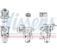 NISSENS AGR-Ventil Compatible Pour VW Golf VI 2.0 TDI