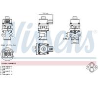 Vanne EGR NISSENS 98368