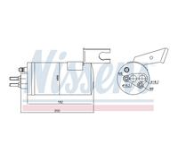 NISSENS Climatisation Trockner Aluminium Pour Chrysler PT Cruiser PT 95368