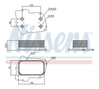 NISSENS Du Refroidisseur Convient pour Lancia Voyager Grand Espace Limousine Rt