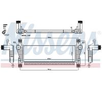 NISSENS Échangeur De Chaleur LLK Pour Ford Ranger 3.2 TDCI 4x4