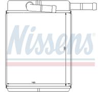 Nissens Radiateur de chauffage 77522 pour Kia Carnival II Cuivre/Plastique