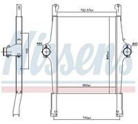 NISSENS Intercooler Intercooler 97022 pour IVECO S-WAY STRALIS I STRALIS II