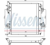 NISSENS Radiateur du moteur pour TOYOTA LAND CRUISER 150 (KDJ15, GRJ15) 646824