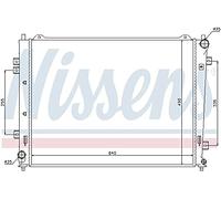 NISSENS Radiateur du moteur Module de Refroidisement 66684 Largeur de filet 488mm Longueur de filet 640mm Profondeur de filet 16mm