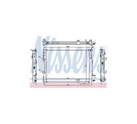 NISSENS Radiateur du moteur Module de Refroidisement 67360 Largeur de filet 429mm Longueur de filet 590mm Profondeur de filet 32mm