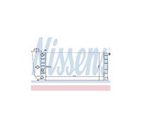 NISSENS Radiateur du moteur Module de Refroidisement Largeur de filet 248mm Longueur de filet 520mm Profondeur de filet 23mm Compatible avec FIAT Panda I 3/5 portes 141 61837