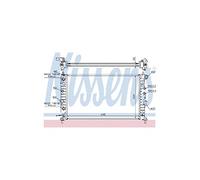 NISSENS Radiateur du moteur Module de Refroidisement Largeur de filet 378mm Longueur de filet 610mm Profondeur de filet 34mm pour OPEL Vectra B Berline (J96) 63078