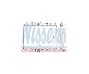 NISSENS Radiateur du moteur Module de Refroidisement Largeur de filet 538mm Longueur de filet 380mm Profondeur de filet 26mm Compatible avec CITROËN C5 I 5 portes DC 63704A