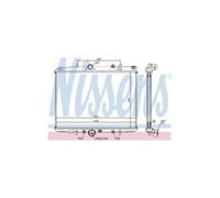 NISSENS Radiateur du moteur Module de Refroidisement Largeur de filet 544mm Longueur de filet 380mm Profondeur de filet 23mm Compatible avec PEUGEOT 406 Berline 8B 63702