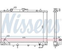 NISSENS Radiateur du moteur Module de Refroidisement Largeur de filet 638mm Longueur de filet 425mm Profondeur de filet 26mm pour MITSUBISHI Pajero Sport I SUV (K7, K9) 68154