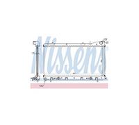 NISSENS Radiateur du moteur Module de Refroidisement Largeur de filet 688mm Longueur de filet 340mm Profondeur de filet 16mm pour SUBARU FORESTER (SF) 67707A