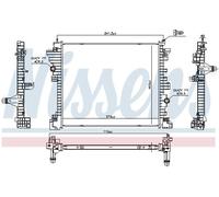 Radiateur d'eau Grille de radiateur soudée 606568 NISSENS pour ALFA ROMEO GIULIA